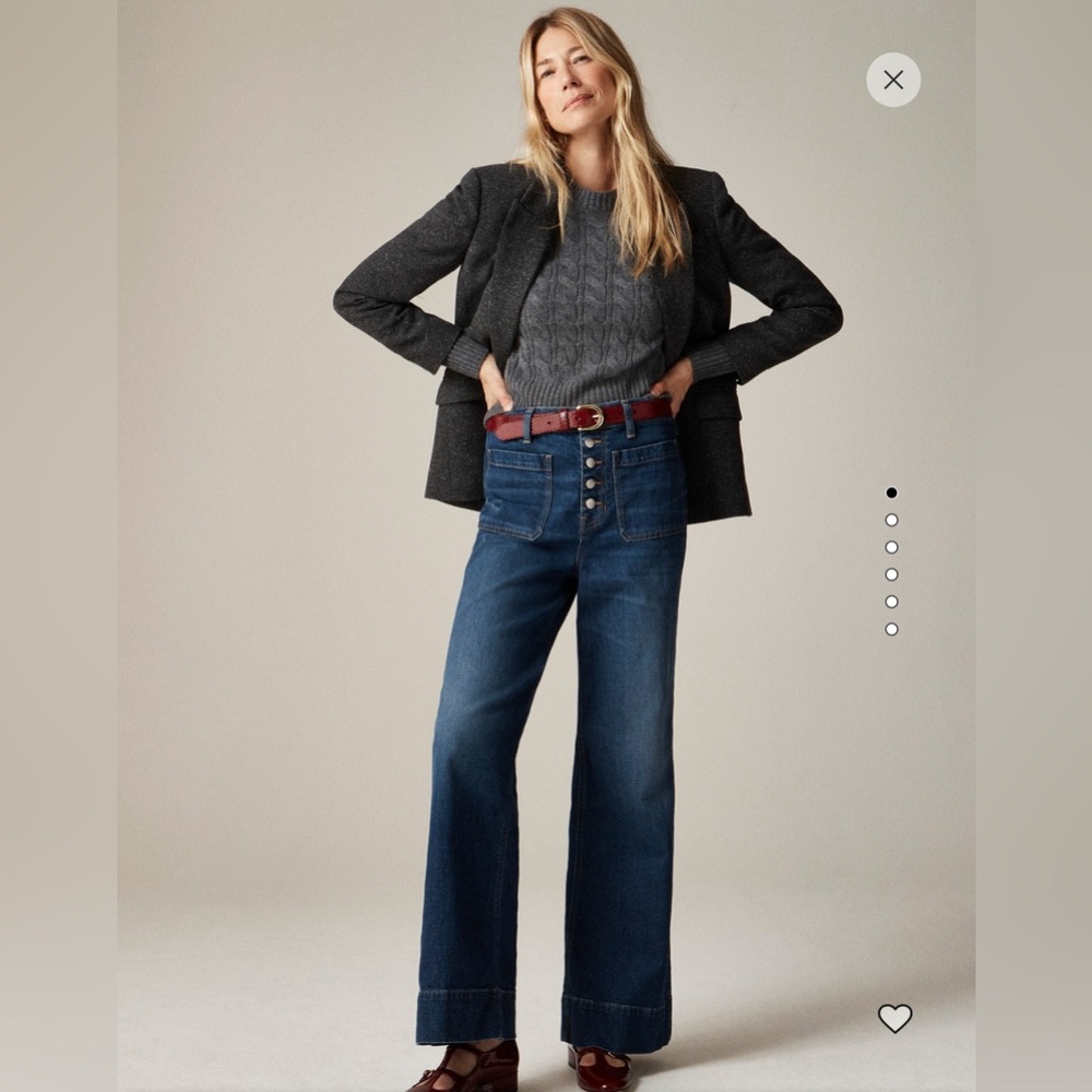 NWT J. Crew High-rise Denim Trouser Button Fly 31